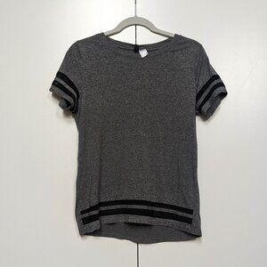H&M Grey Tee with black stripes